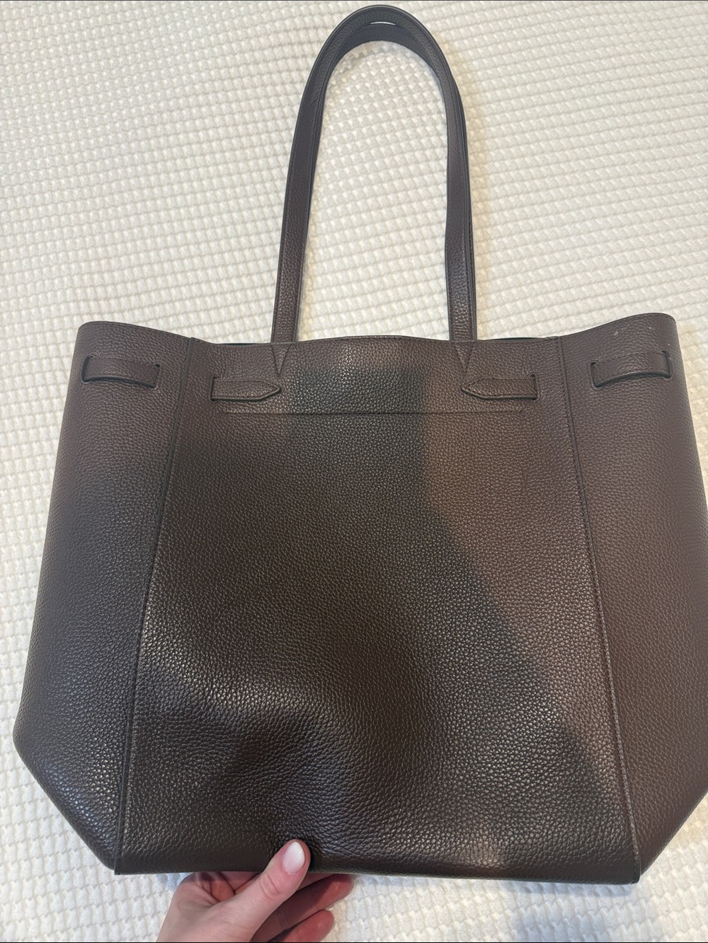 Veronica Beard Dash Tote - Brown with Gold Accent - Picture 4 of 8